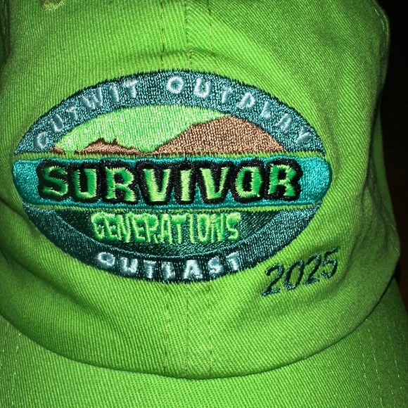 Survivor 2025 Generations Green Hat Cap CBS TV Show Survivor - Picture 2 of 9